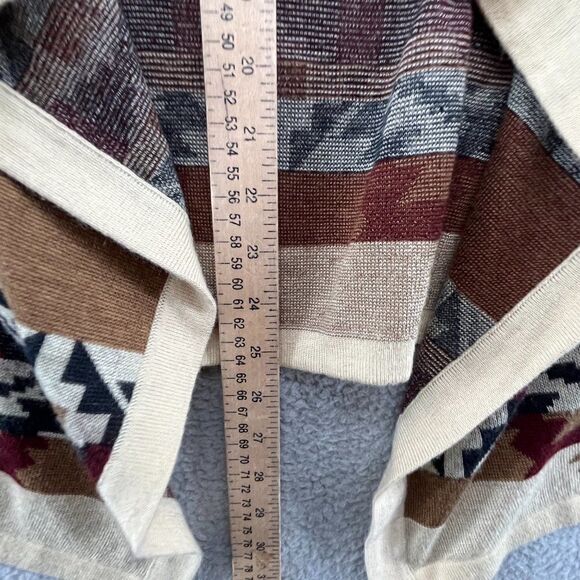 Under Skies Tribal Western Waterfall Cardigan Sweater Sz Large - Picture 8 of 15